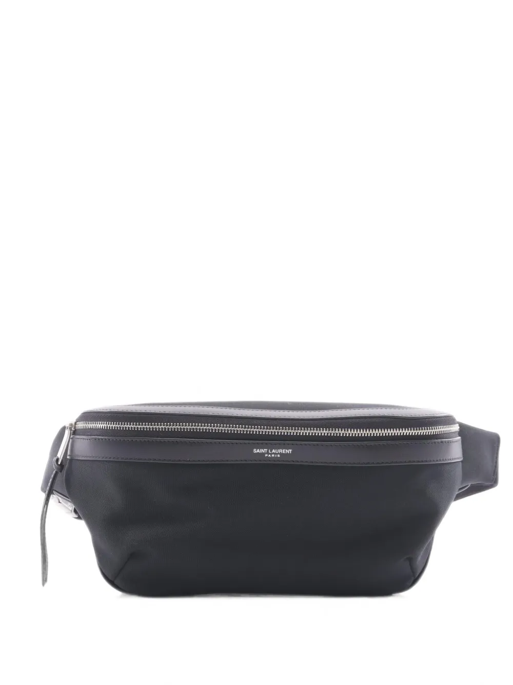 Saint Laurent Pre-Owned 2020s leather-trim belt bag - Schwarz
