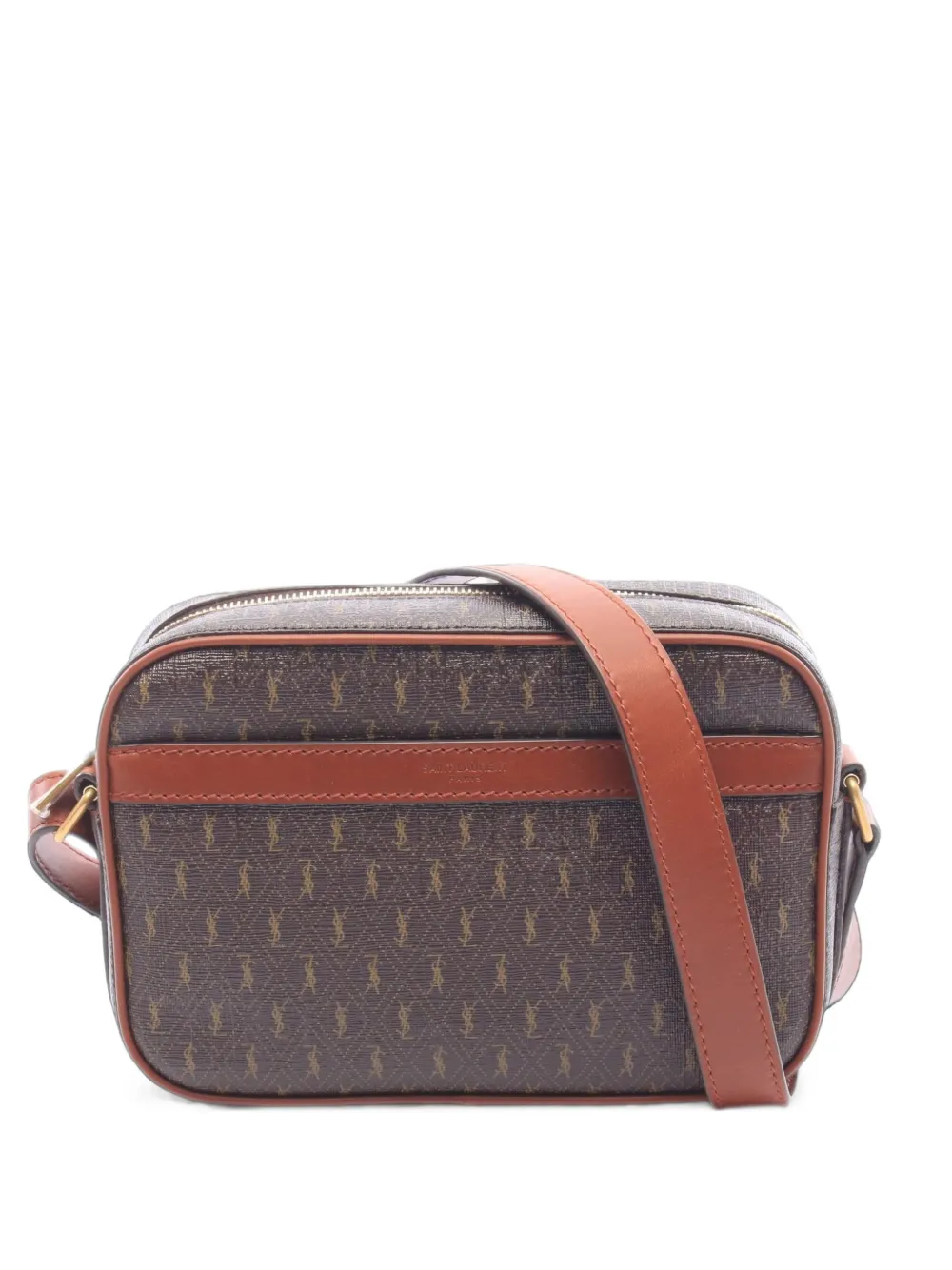 Saint Laurent Pre-Owned 2020s monogram cross body bag - Braun