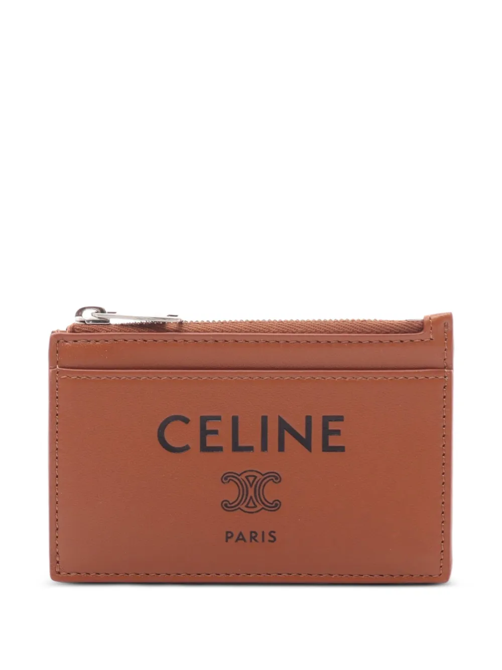 Celine Pre-Owned 2020s Triomphe card case - Marrone