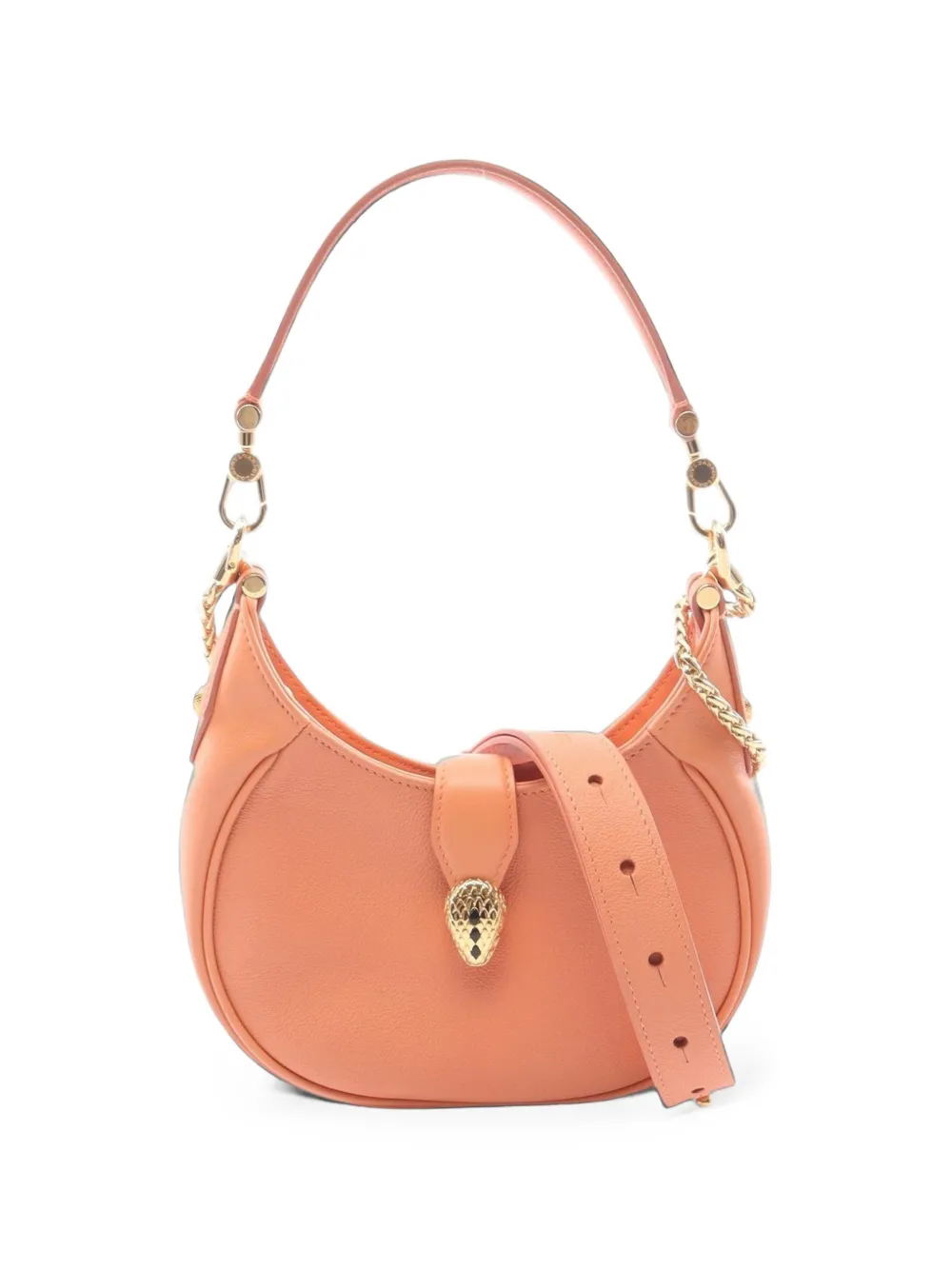 Bvlgari Pre-Owned 2010s small Serpenti Ellipse shoulder bag - Orange