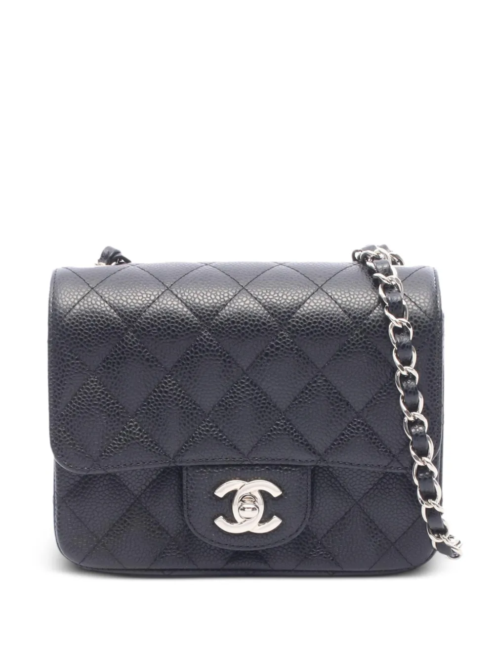 CHANEL Pre-Owned 2009-2010 Matelassé chain crossbody bag - Nero