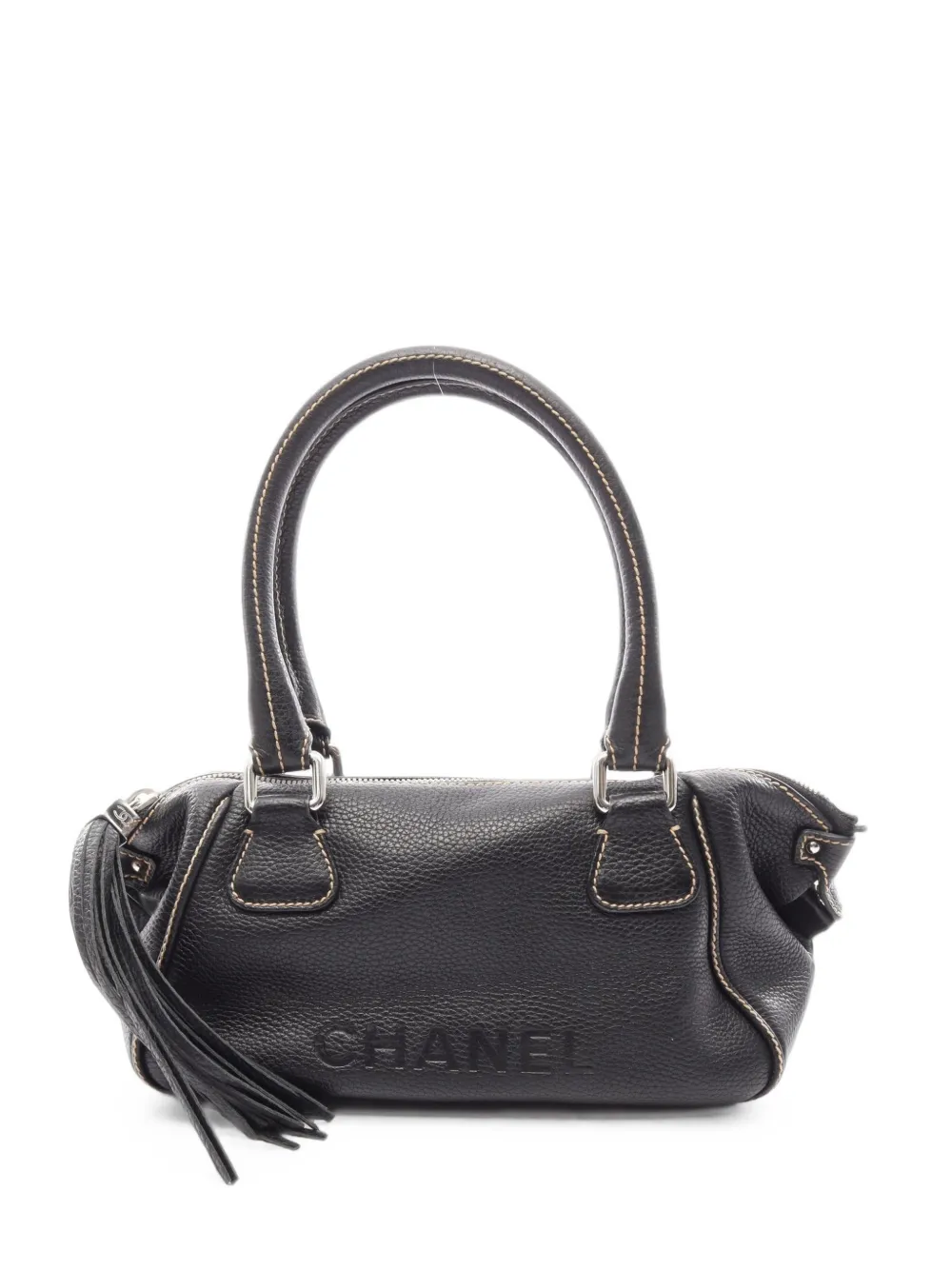 CHANEL Pre-Owned Borsa tote con logo anni '03-'04 - Nero