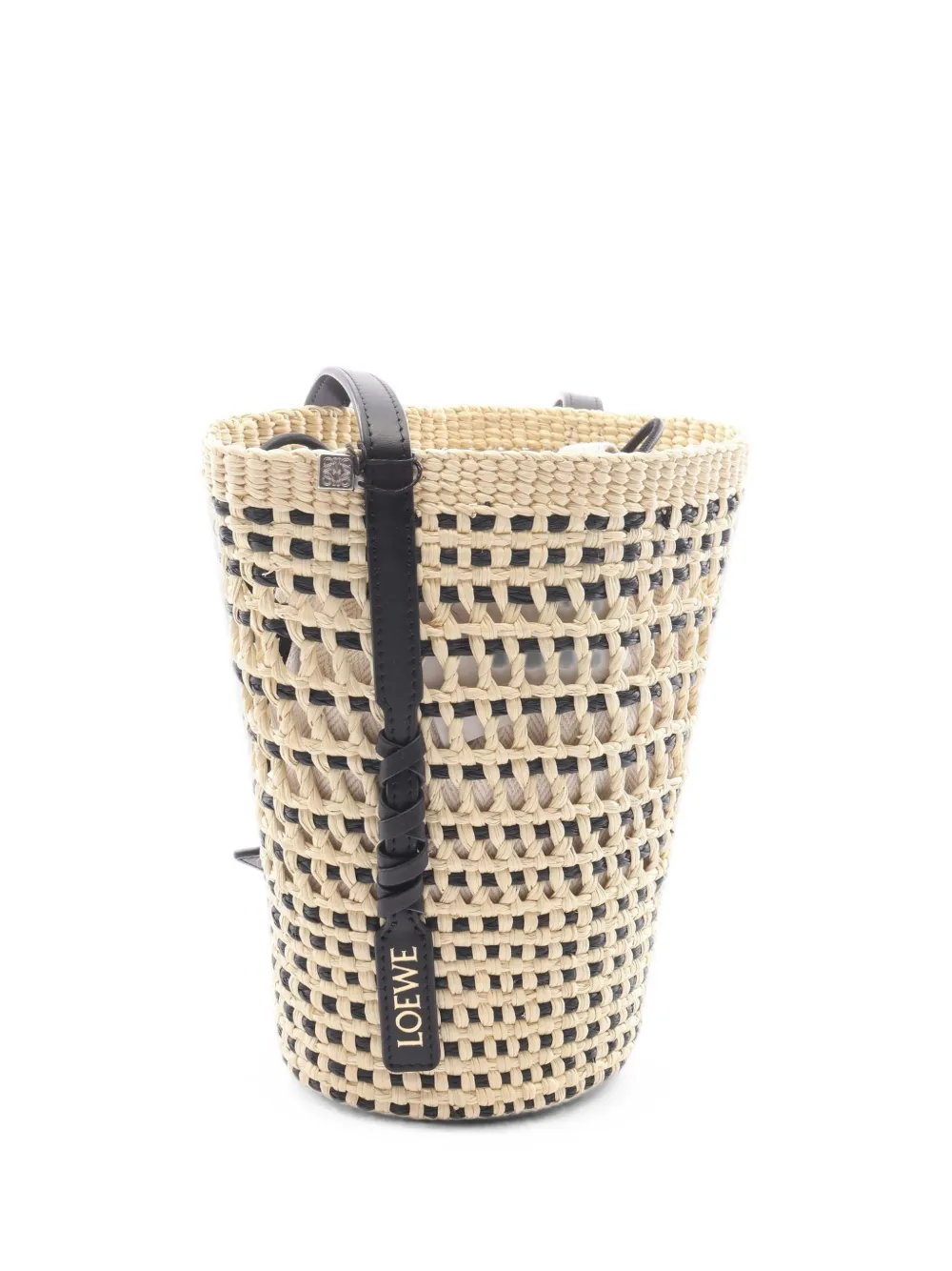 Loewe Pre-Owned Braided Pocket bucket bag - Nude