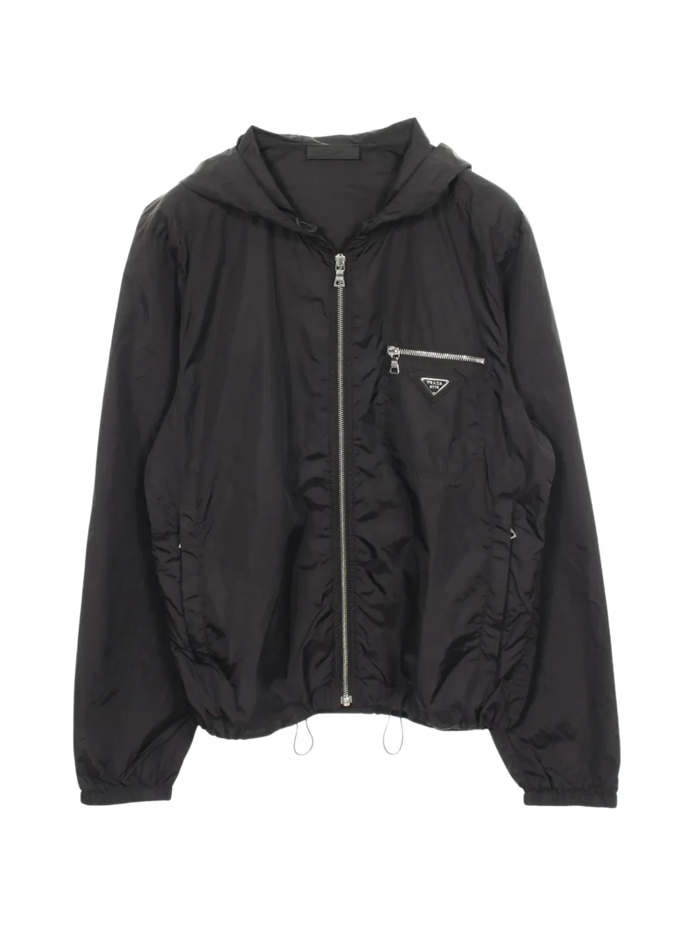 Prada Pre-Owned Giacca Re-Nylon Triangle Logo anni 2000 - Nero
