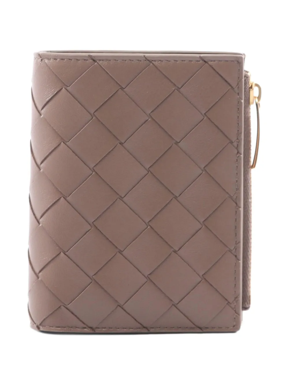 Bottega Veneta Pre-Owned 2020s Intrecciato bi-fold wallet - Grigio