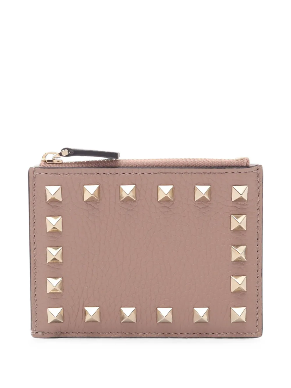 Pre-owned Valentino Garavani 2020s Rockstud Card Case In Pink