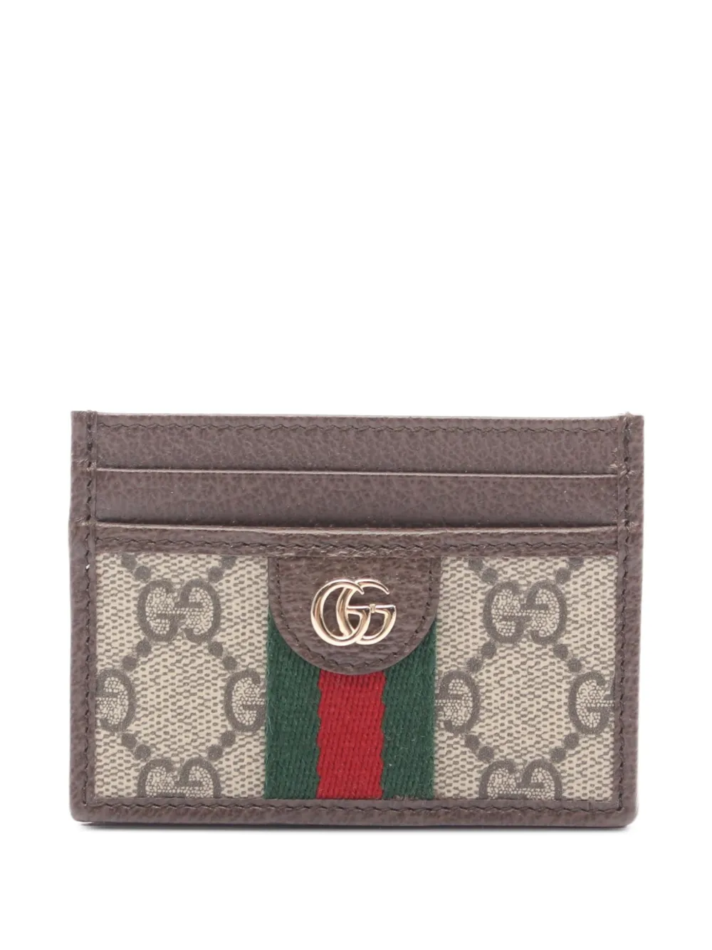Gucci Pre-Owned Ophidia GG Supreme card case - Marrone