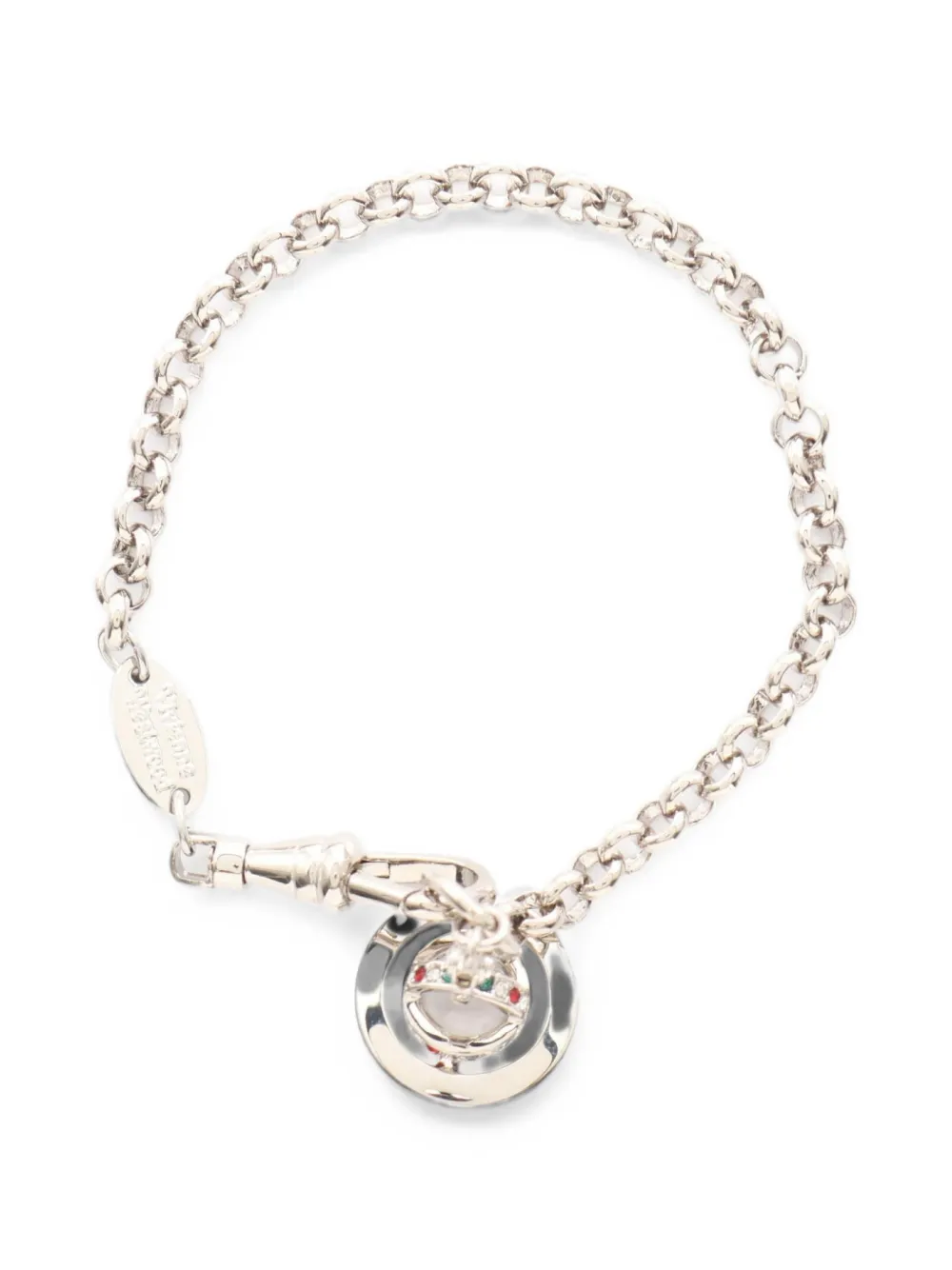 Vivienne Westwood Pre-Owned bracelet Petit Orb orné de cristaux (années 2020) - Argent