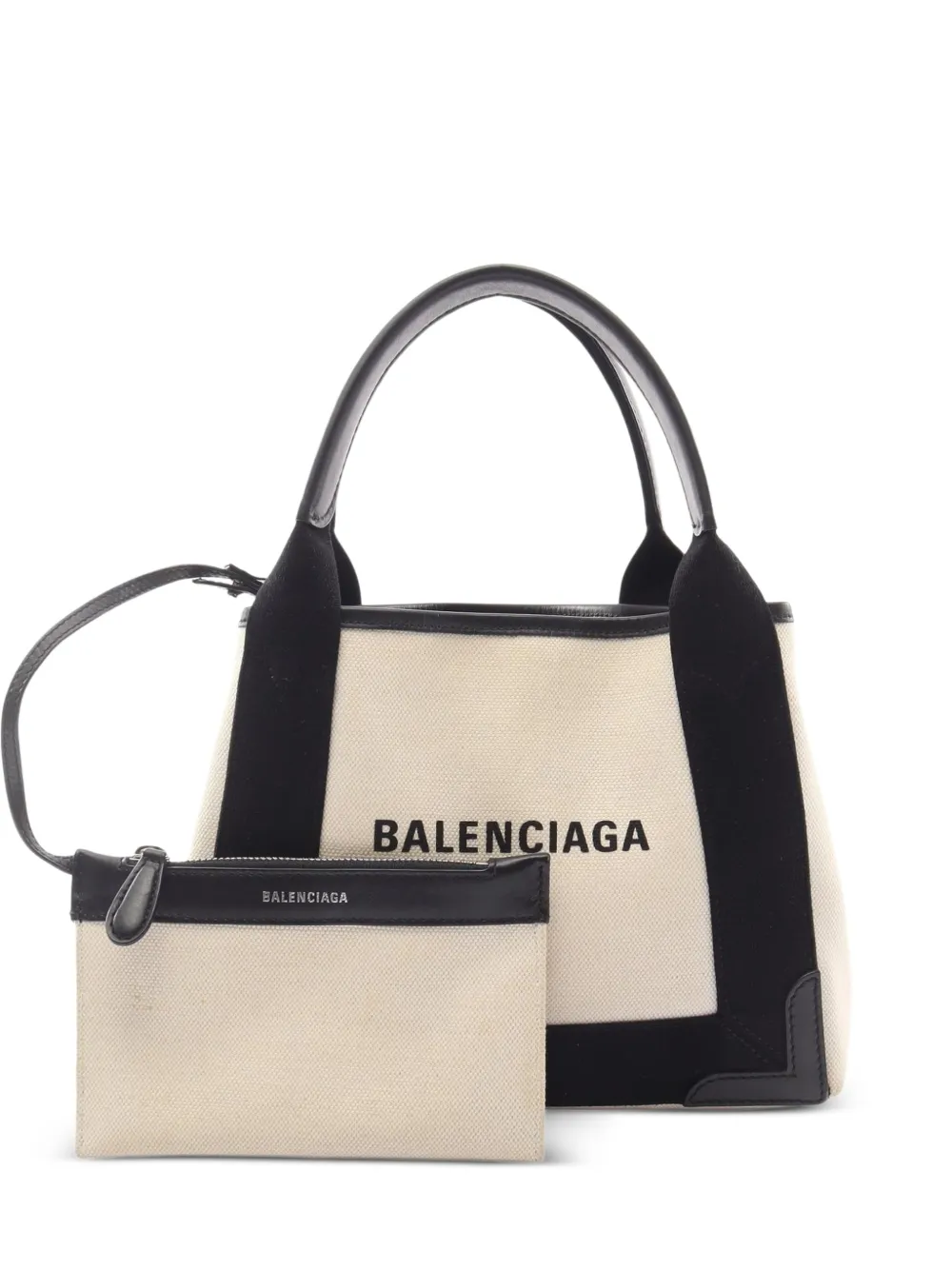 Balenciaga Pre-Owned 2000s XS Navy Cabas tote bag - Toni neutri