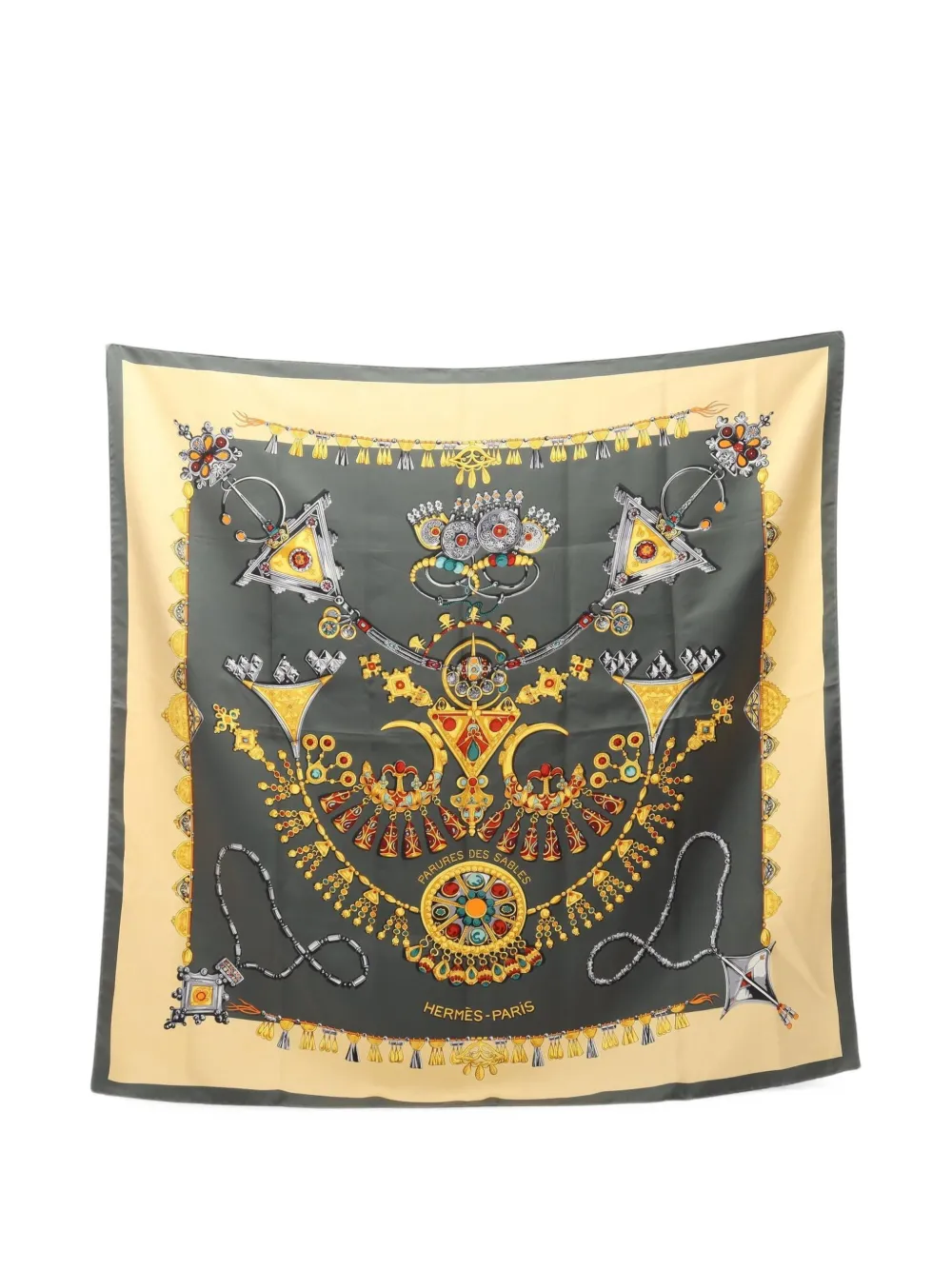 Hermès Pre-Owned Carré 90 Parures des Sables scarf - Verde