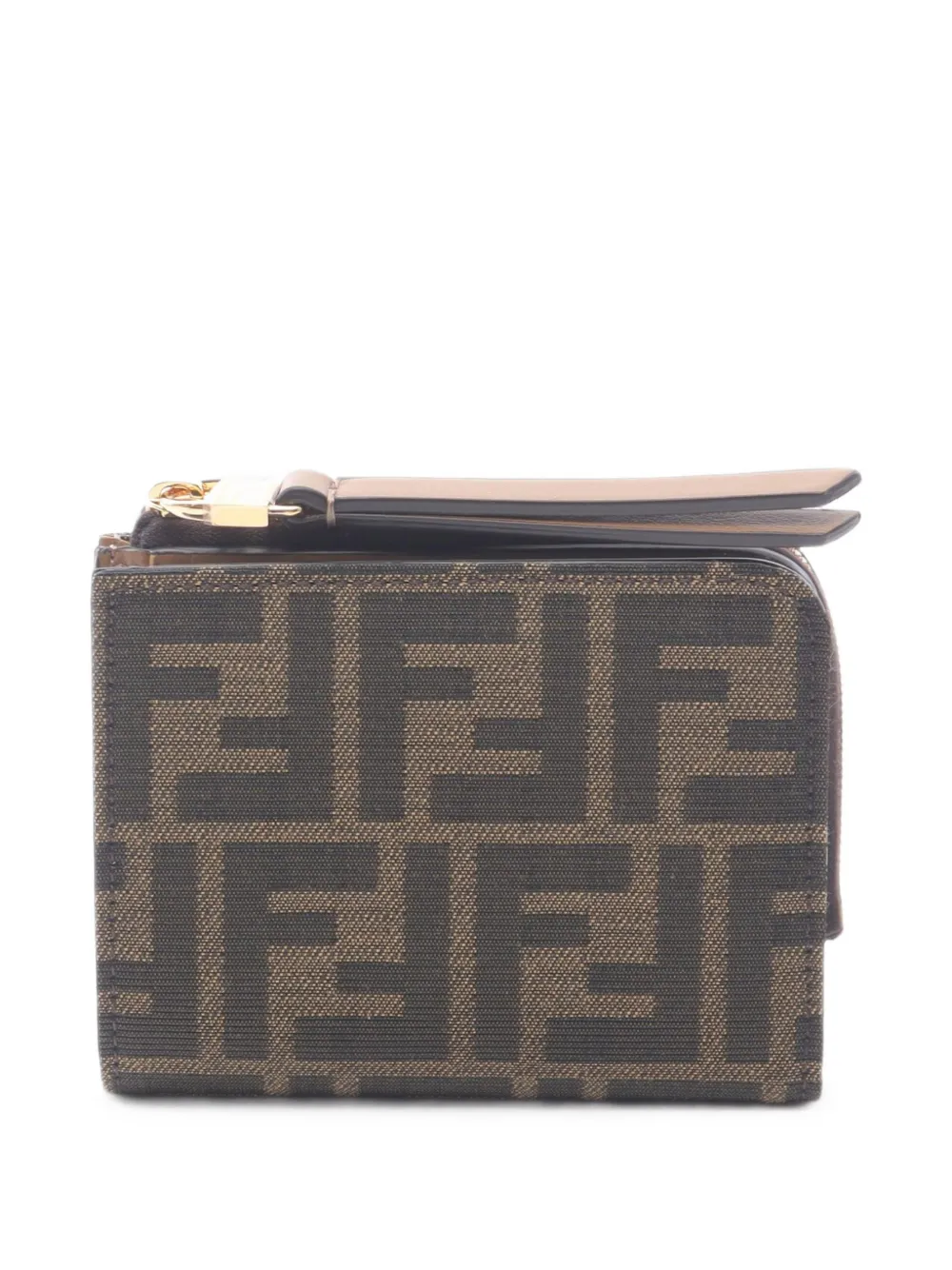 Fendi Pre-Owned 2020s Zucca bi-fold wallet - Braun