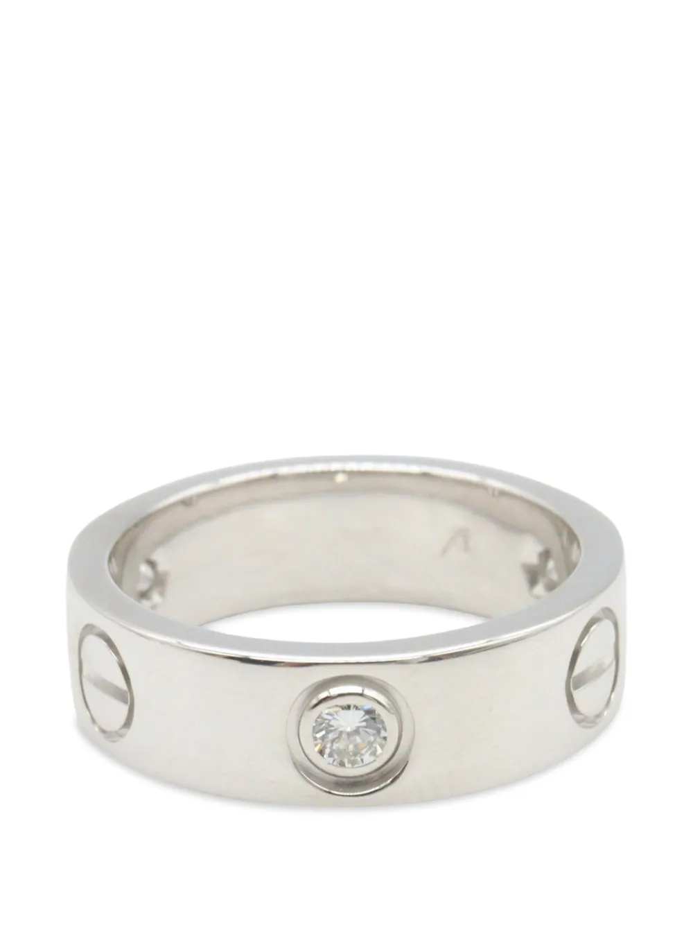 Cartier 2010s Love Ring mit Diamant - Silber