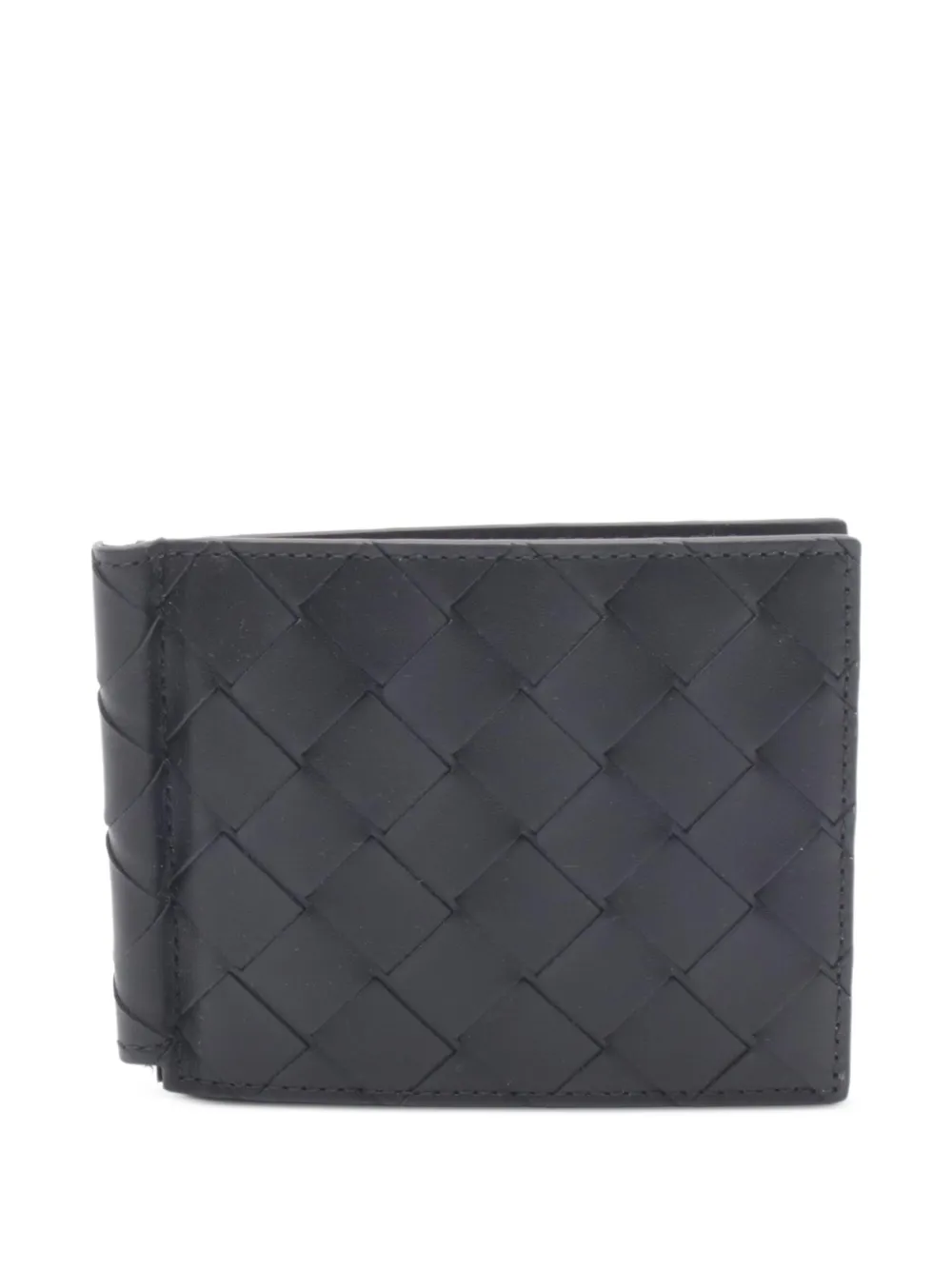 Bottega Veneta Pre-Owned Intrecciato money-clip bi-fold wallet - Nero