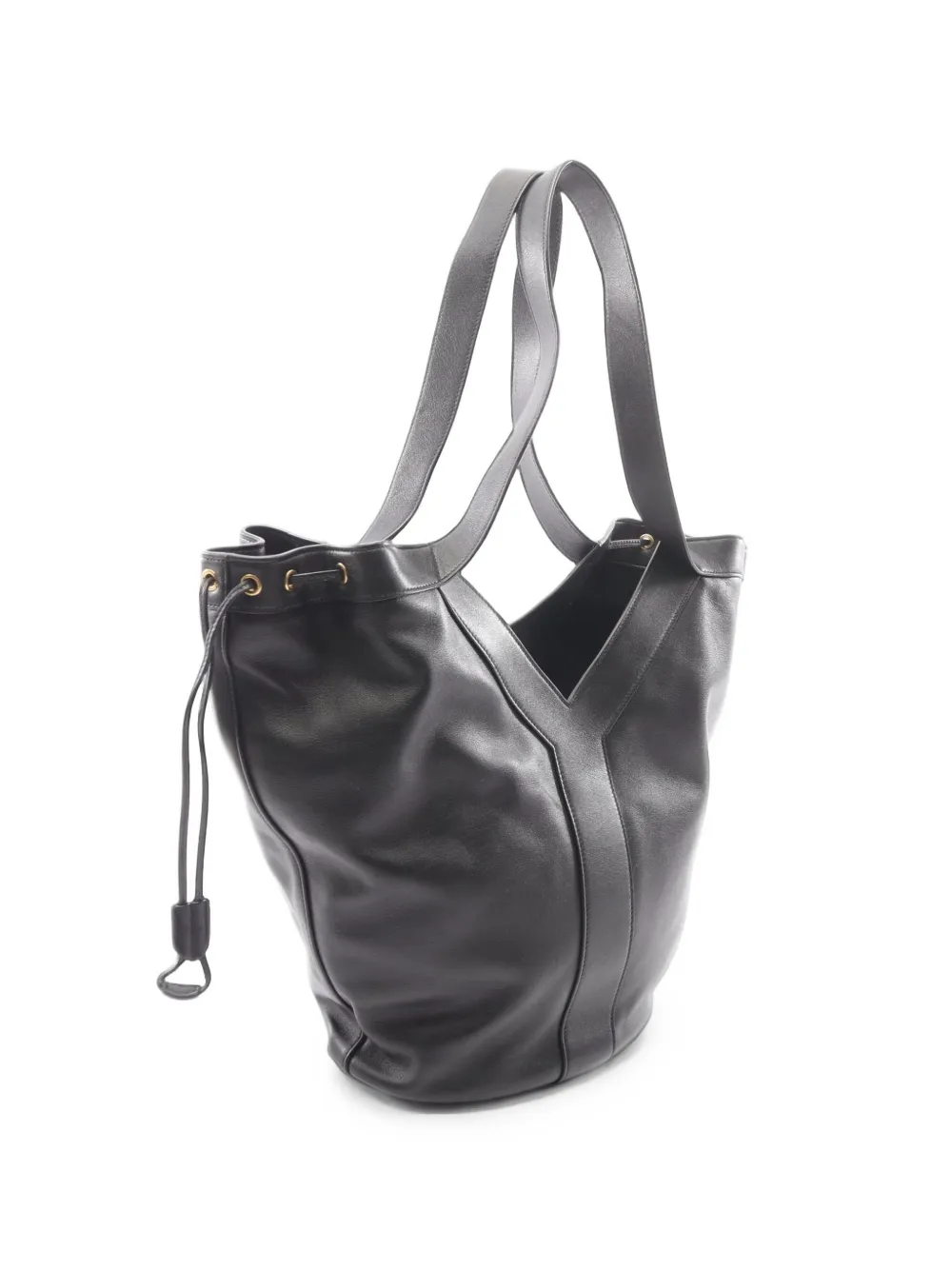 Saint Laurent Pre-Owned 2010s Y leather tote bag - Schwarz
