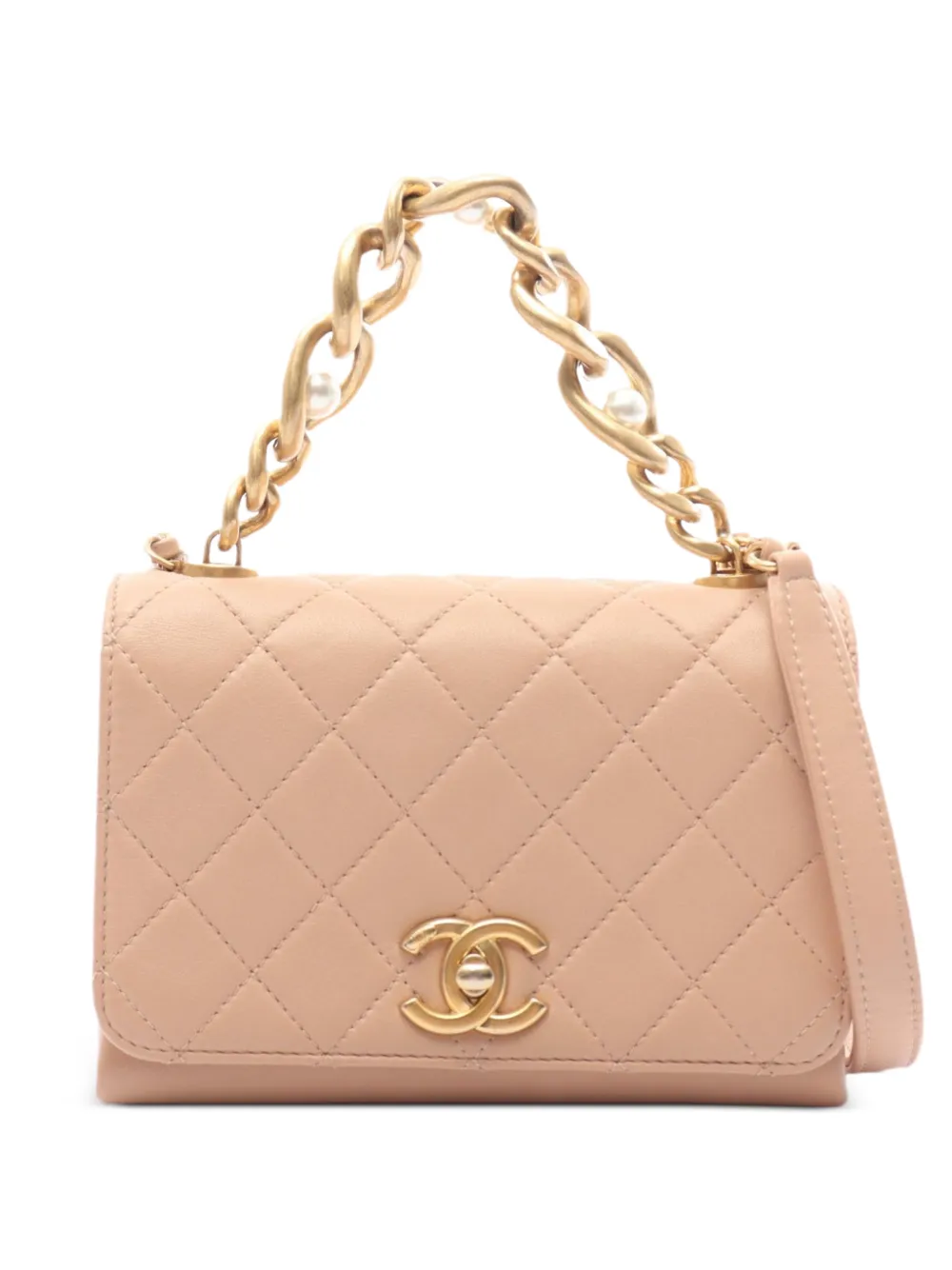 CHANEL Pre-Owned Borsa mini matelassé - Toni neutri