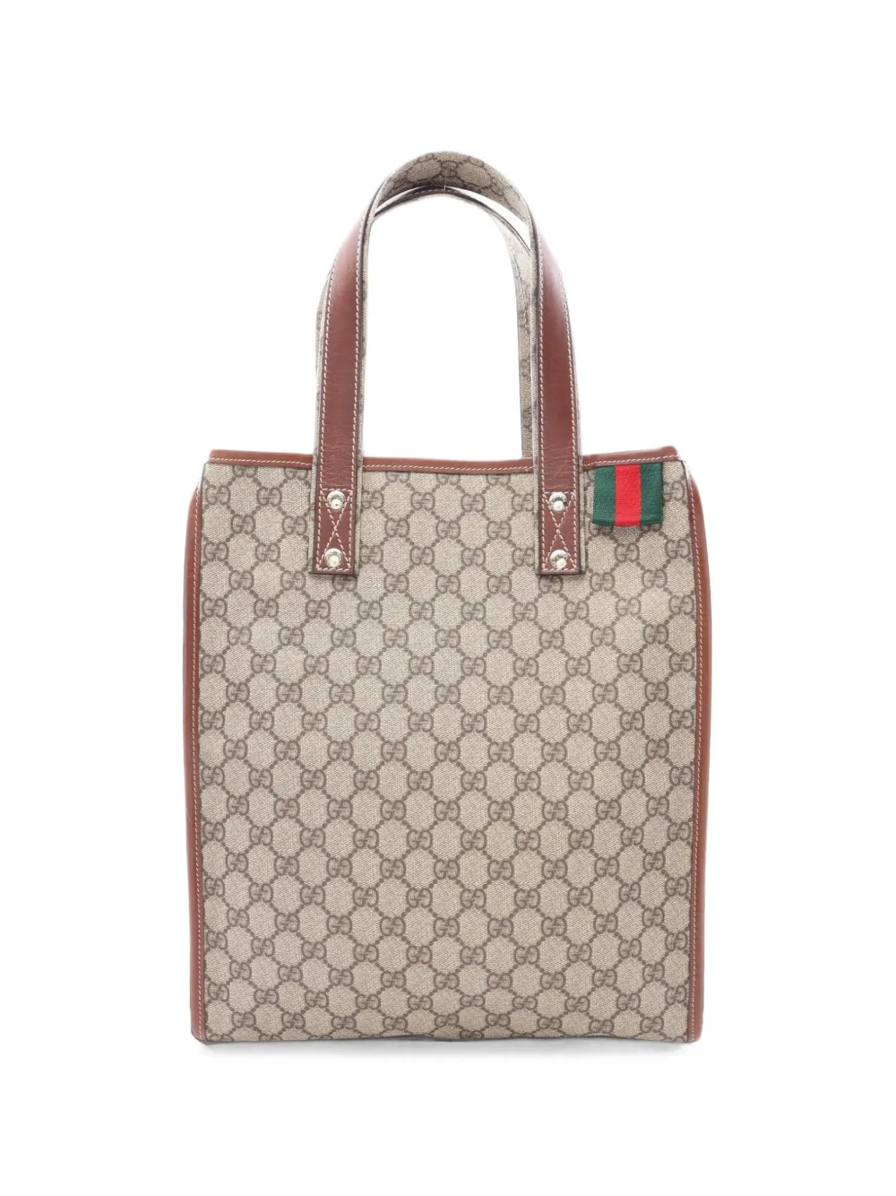 Gucci Pre-Owned 2000s GG Plus Web tote bag - Toni neutri
