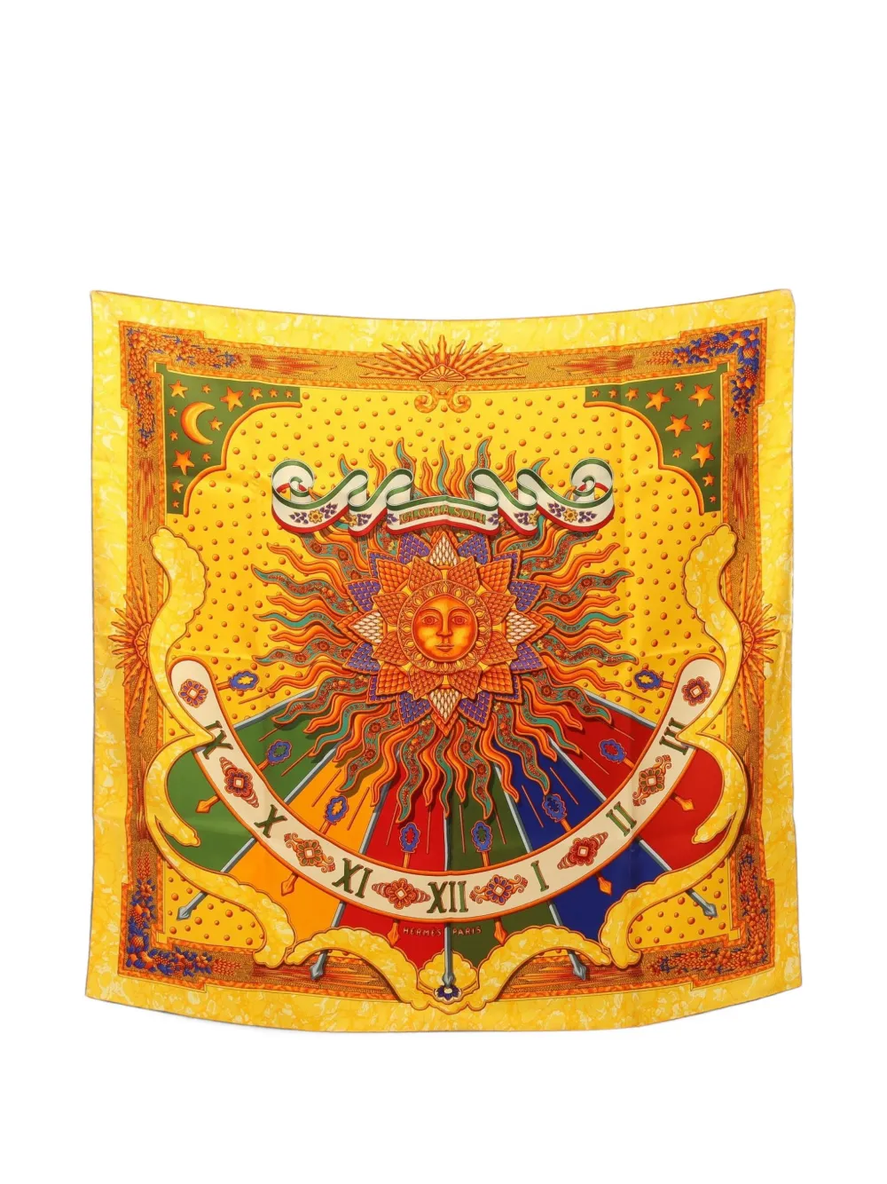 Hermès Pre-Owned 2010s Gloria Soli scarf - Gelb