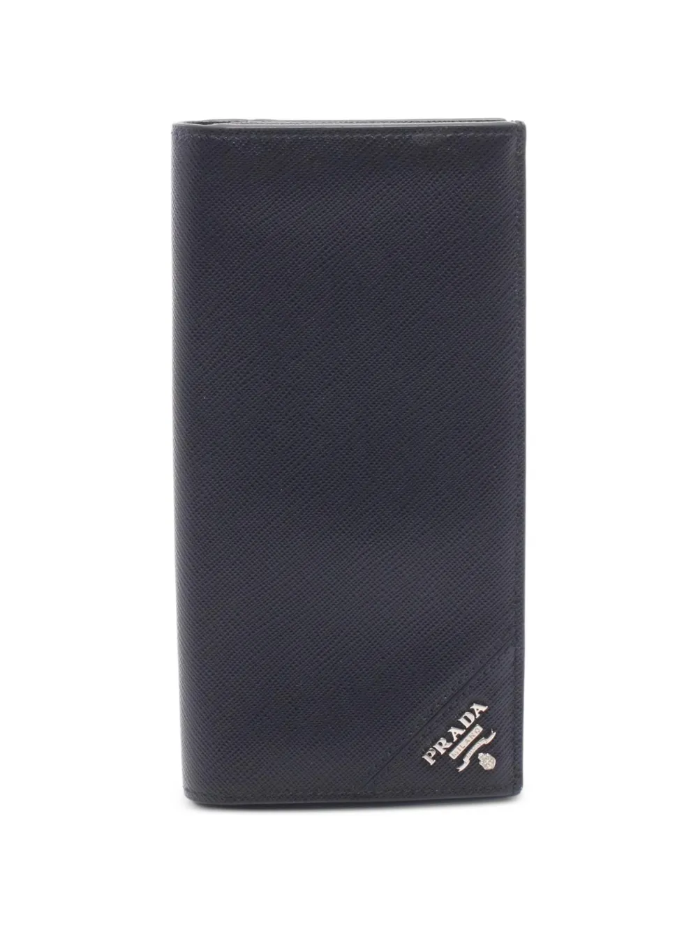 Prada Pre-Owned 2010s Saffiano leather bi-fold long wallet - Nero