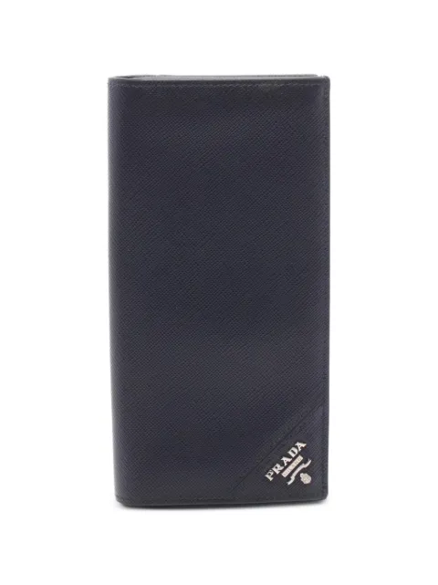 Prada Pre-Owned cartera larga plegable de piel Saffiano 2010
