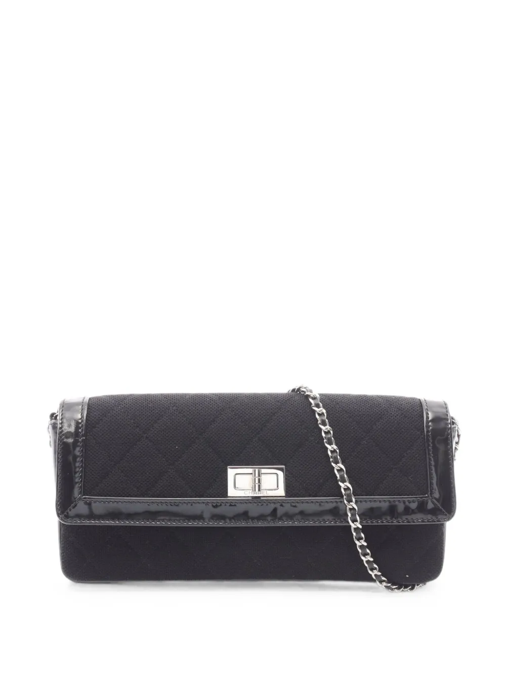 CHANEL Pre-Owned 2000-2002 2.55 matelassé East-West bag - Schwarz