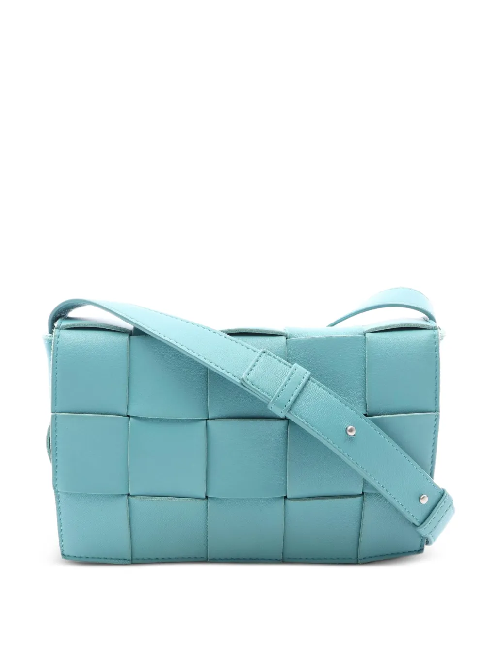 Bottega Veneta Pre-Owned 2000s Maxi Cassette Intrecciato shoulder bag - Blau