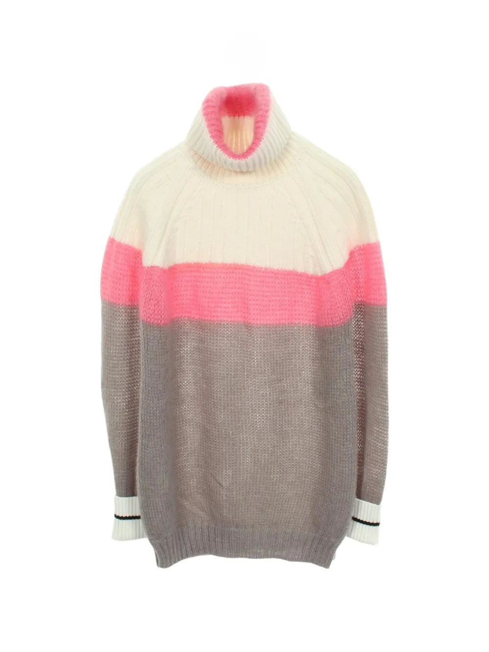 Fendi Pre-Owned 2010s ribbed turtleneck sweater - Grigio