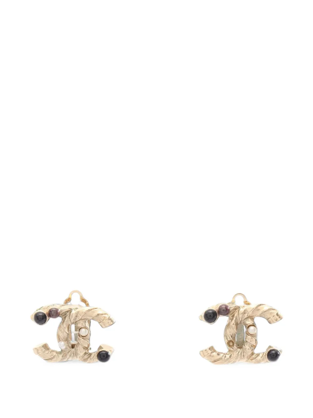 CHANEL Pre-Owned 2011 Coco Mark earrings - Oro