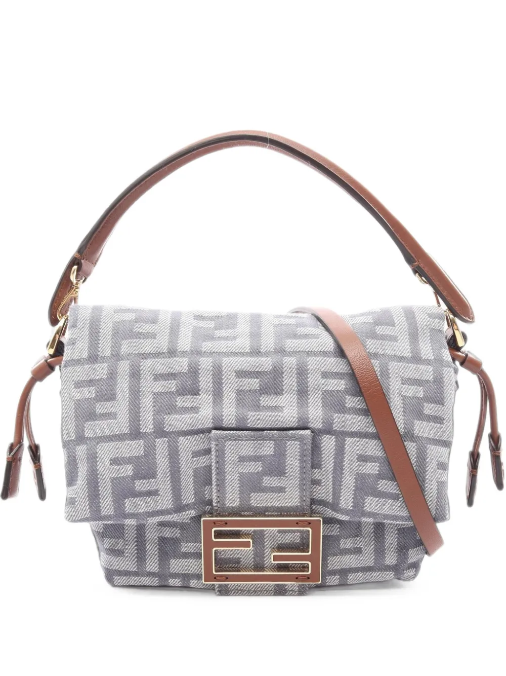 Fendi Pre-Owned 2020s Mamma Baguette shoulder bag - Blu