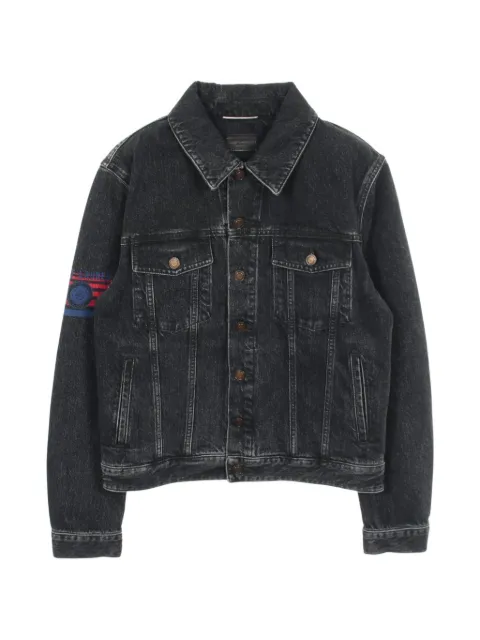 Saint Laurent Pre-Owned 2010s logo-print denim jacket