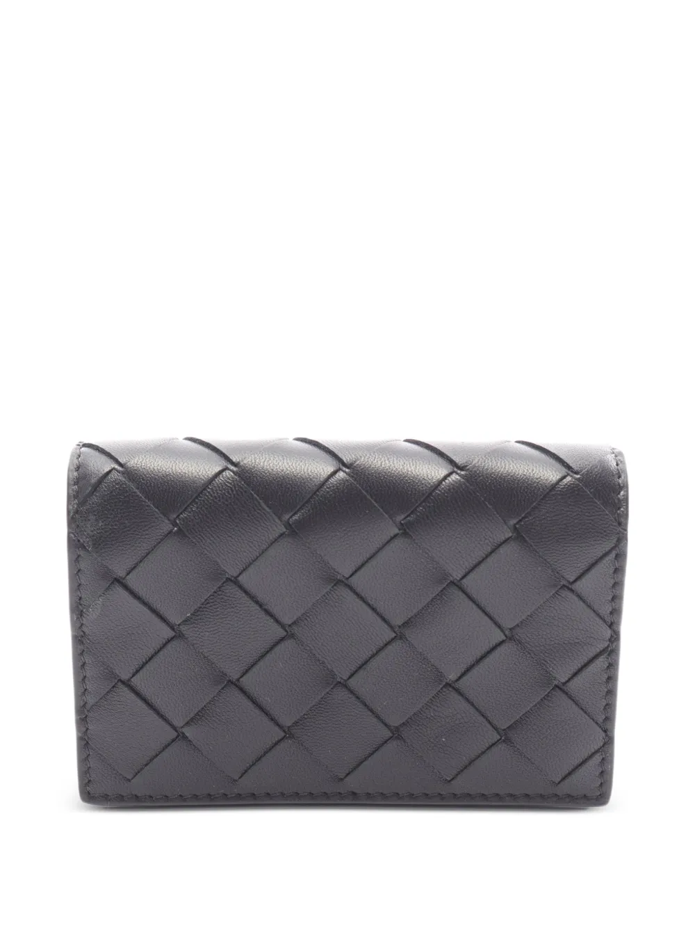 Bottega Veneta Pre-Owned Intrecciato card case - Nero