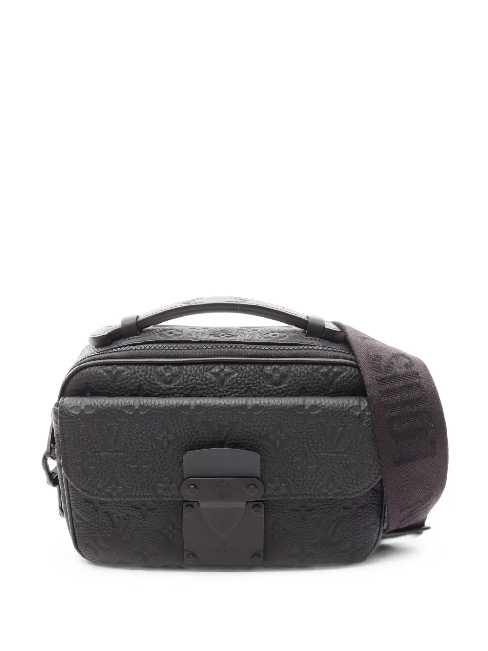 Louis Vuitton Pre-Owned 2021 S-lock Monogram messenger bag - Nero