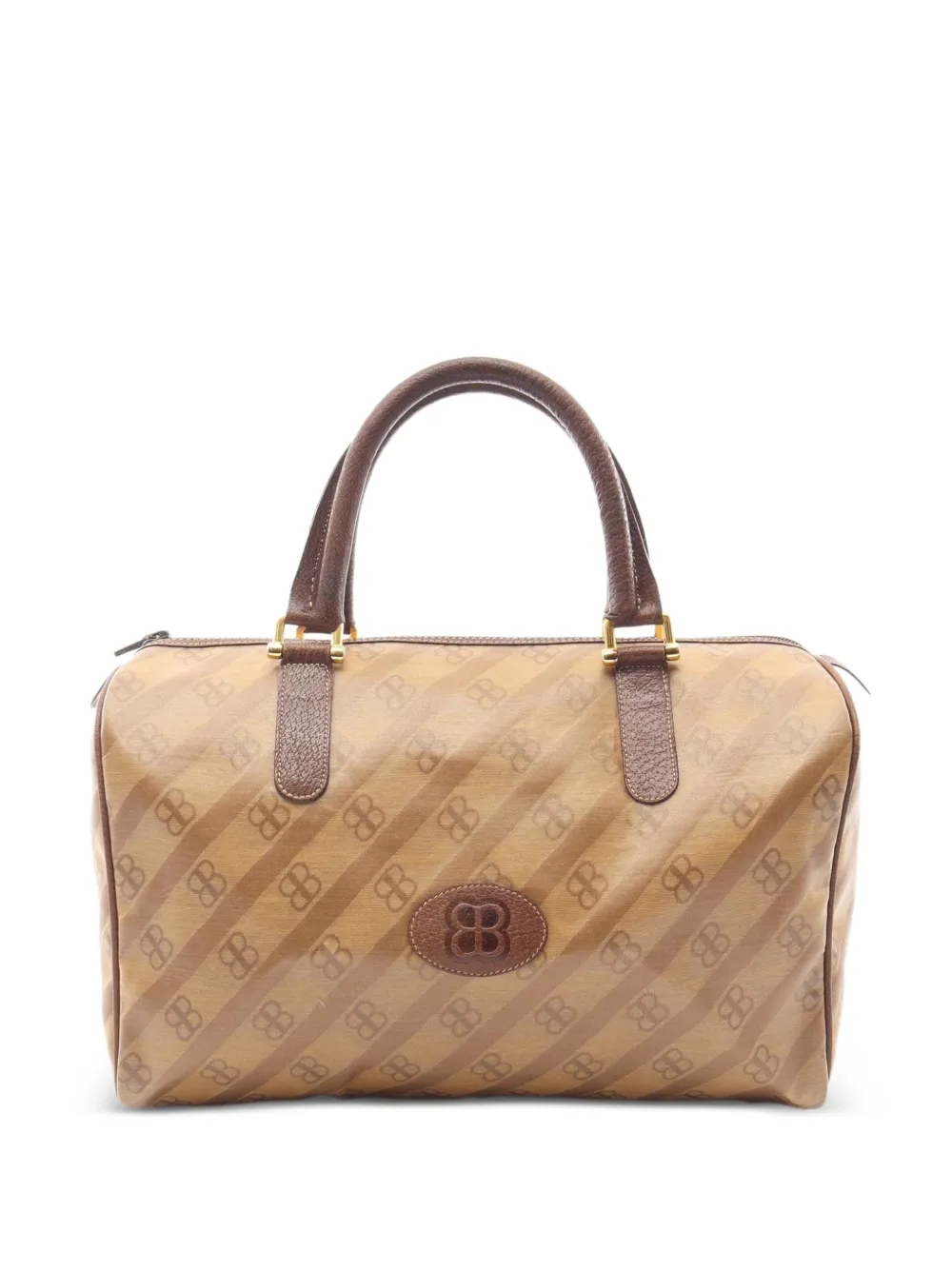 Balenciaga Pre-Owned 2000s Satchel-Tasche mit Monogramm - Nude