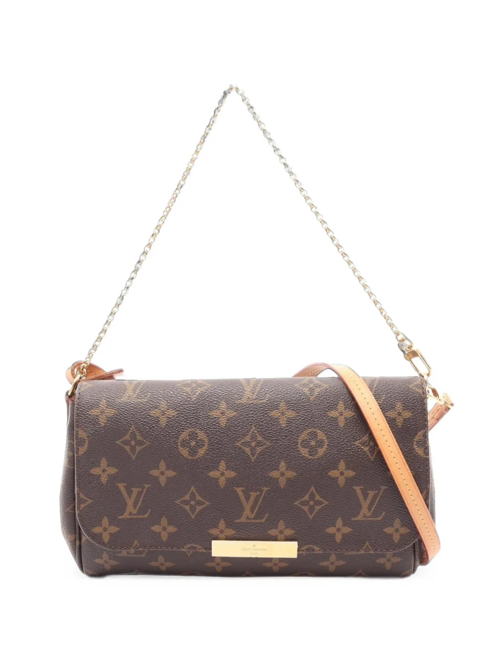 Louis Vuitton Pre-Owned 2012 MM Favorite Monogram shoulder bag - Braun