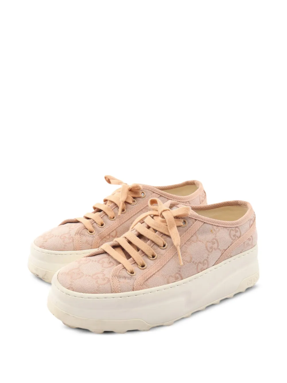 Gucci Pre-Owned Sneakers Tennis GG anni 2000 - Rosa