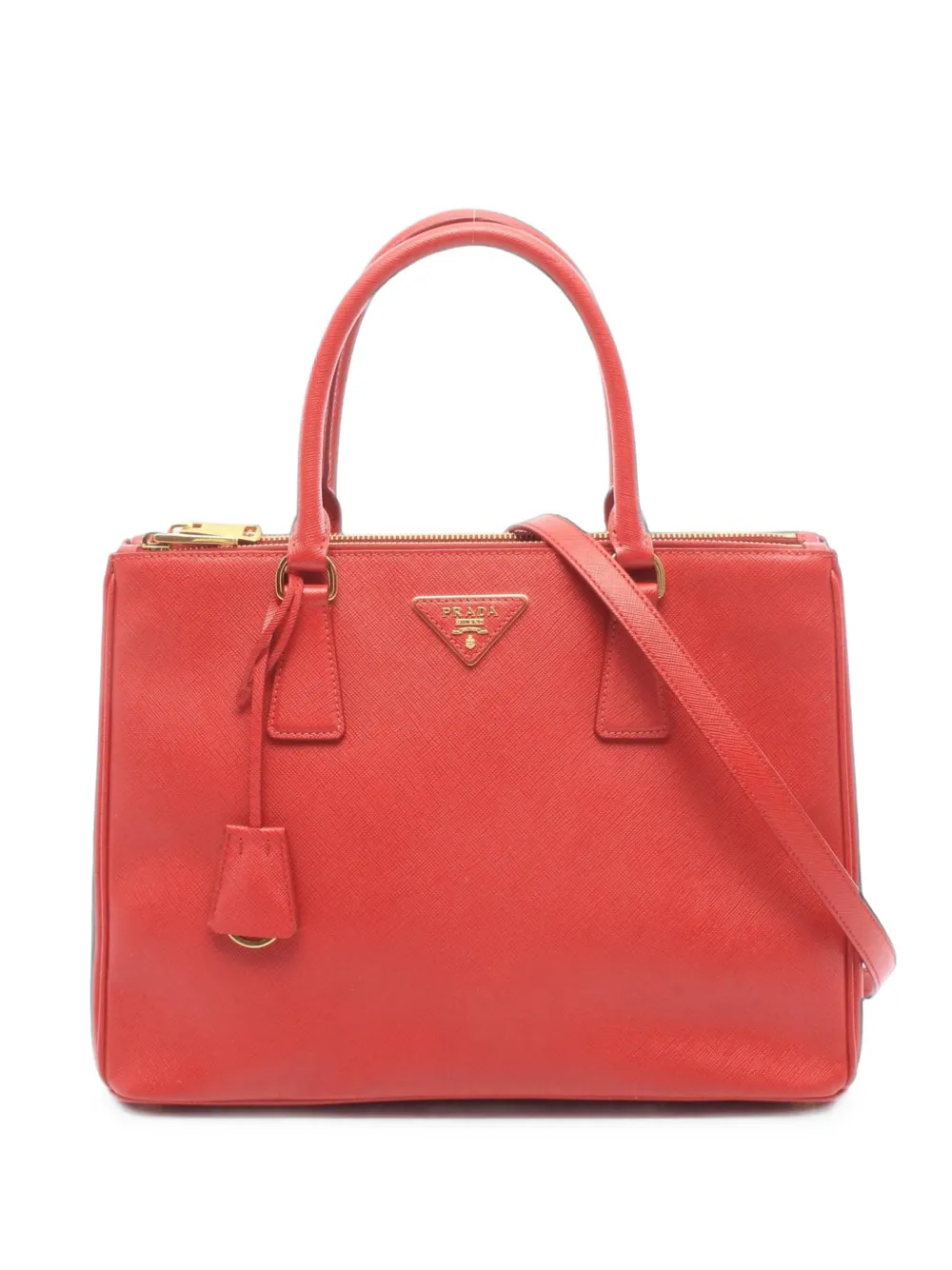 Prada Pre-Owned 2010s large Lux Galleria Saffiano leather tote bag - Rot