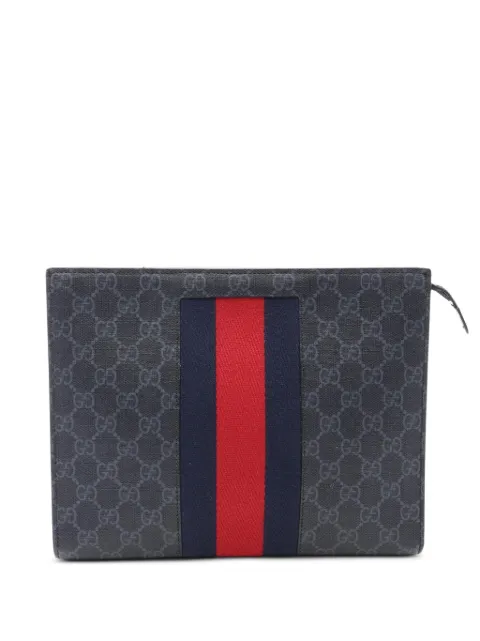 Gucci Pre-Owned 2010s GG Supreme Web clutch bag