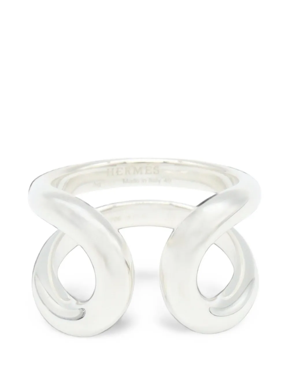 Pre-owned Hermes 2010s Pm Lima Ring In 银色