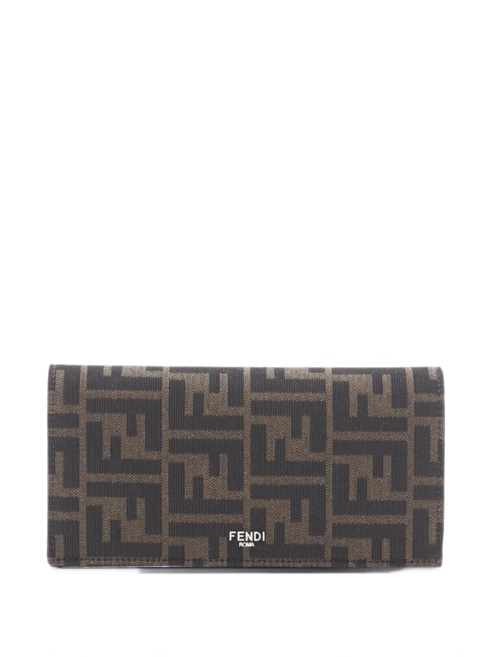 Fendi Pre-Owned FF Zucca Bi-fold wallet - Braun