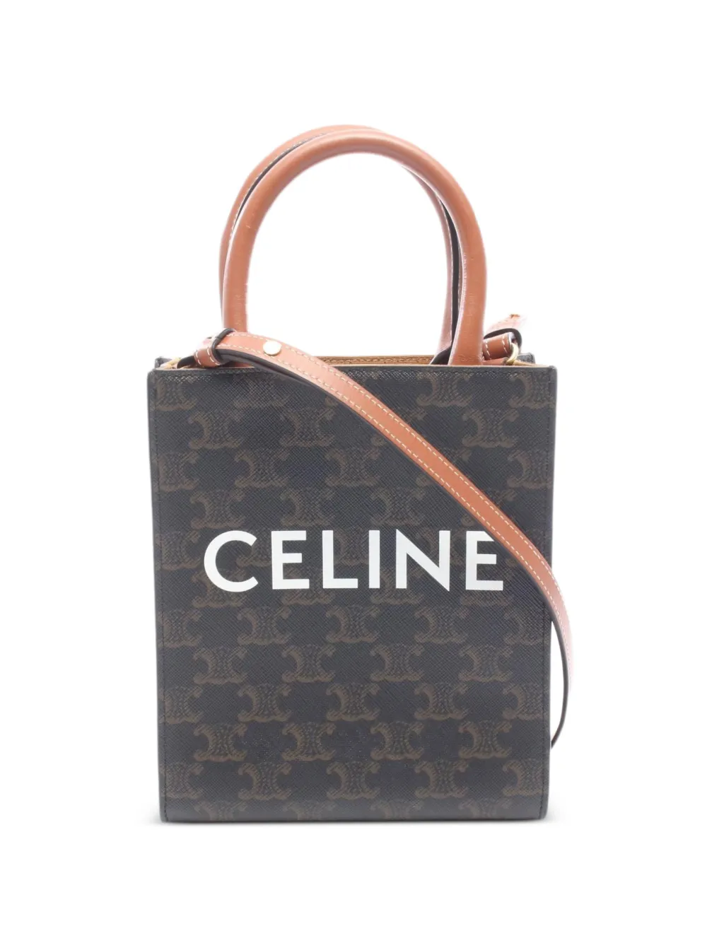 Celine Pre-Owned 2010s Triomphe logo-print tote bag - Nero
