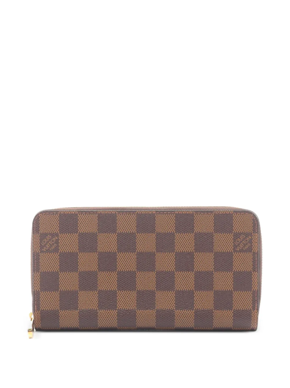 Louis Vuitton Pre-Owned 2019 Damier Ebene Zippy wallet - Brown