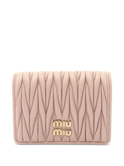 Miu Miu Pre-Owned cartera plegable de matelassé