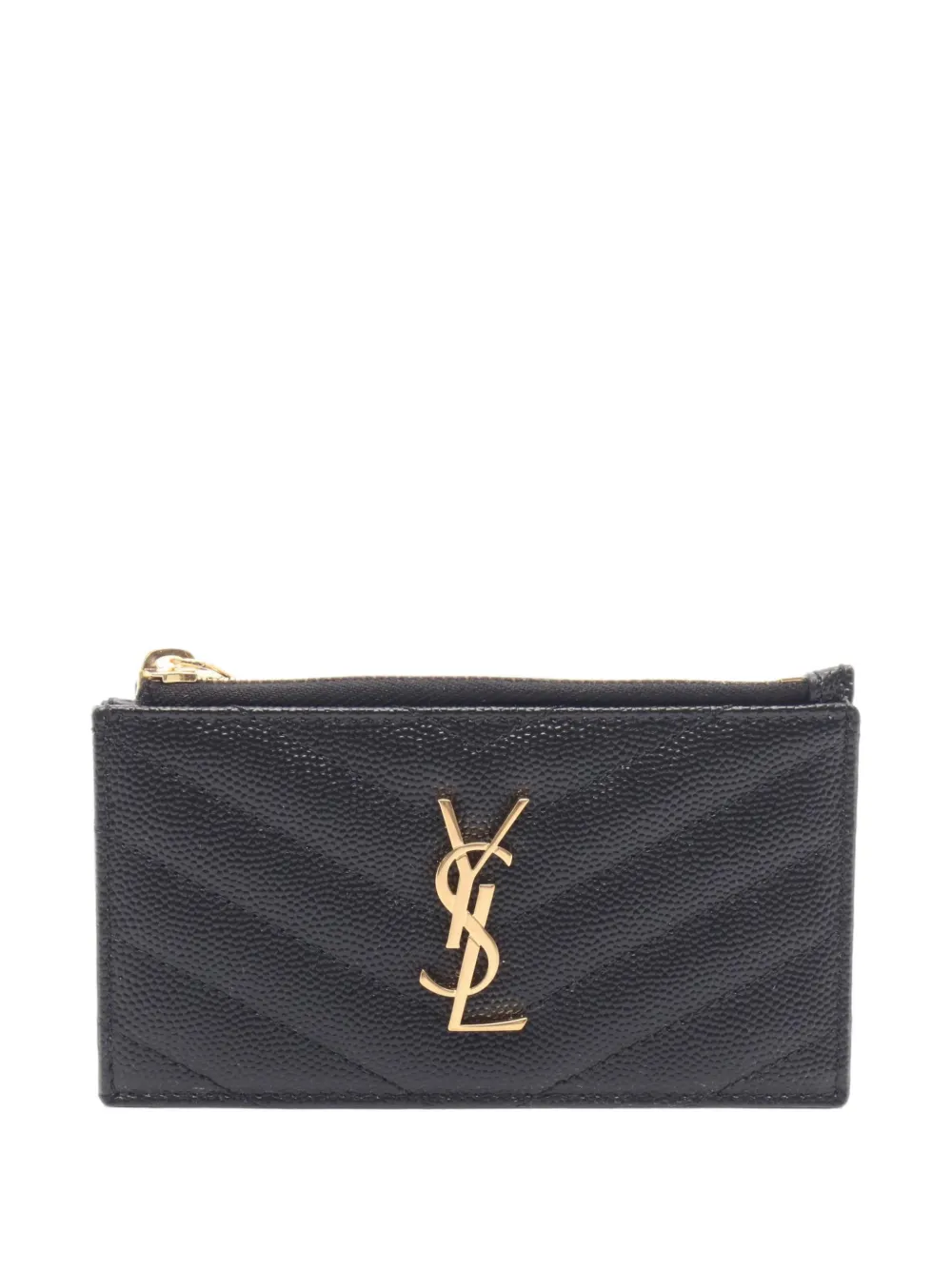 Saint Laurent Pre-Owned 2020s Fragment zip card case - Schwarz
