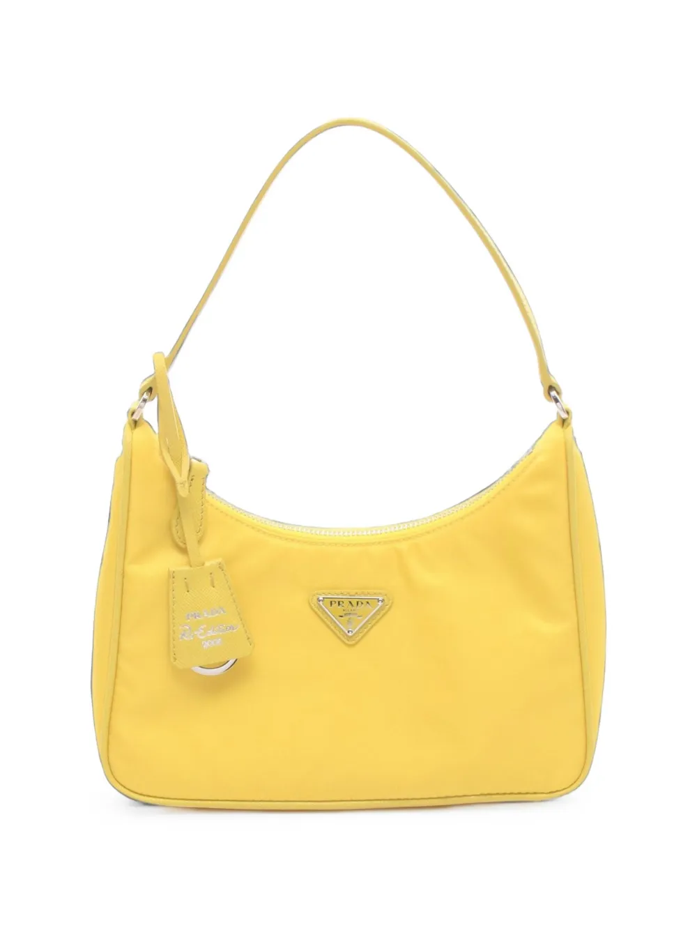 Prada Pre-Owned logo-plaque shoulder bag - Giallo