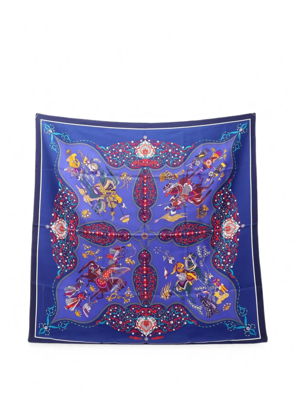 Hermès Pre-Owned Foulard Poesie Persane anni 2010 - Blu