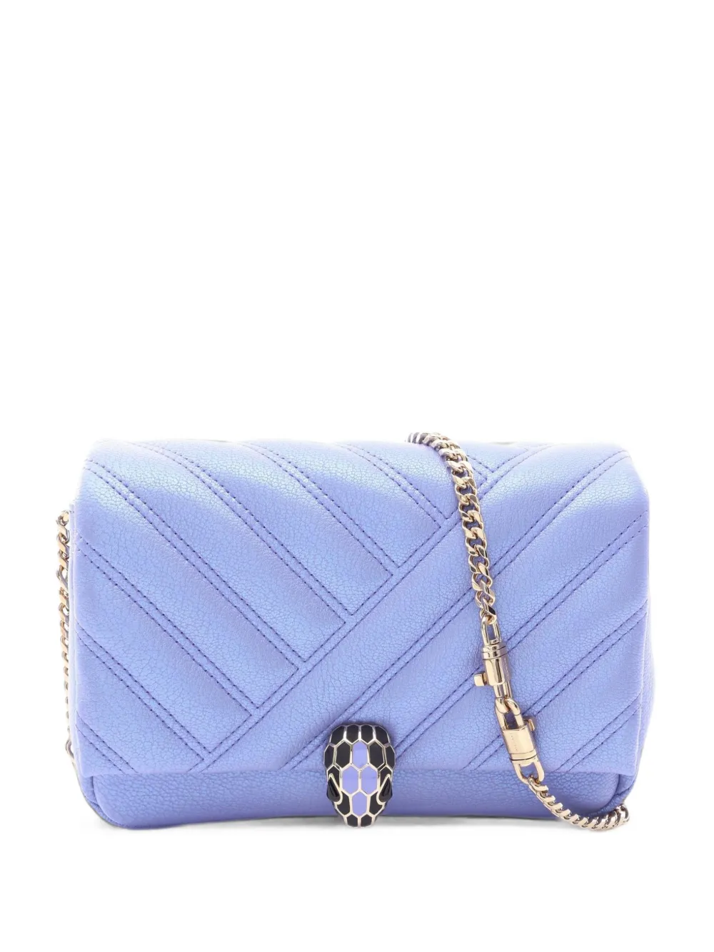 Bvlgari Pre-Owned 2010s Serpenti quilted clutch bag - Violett
