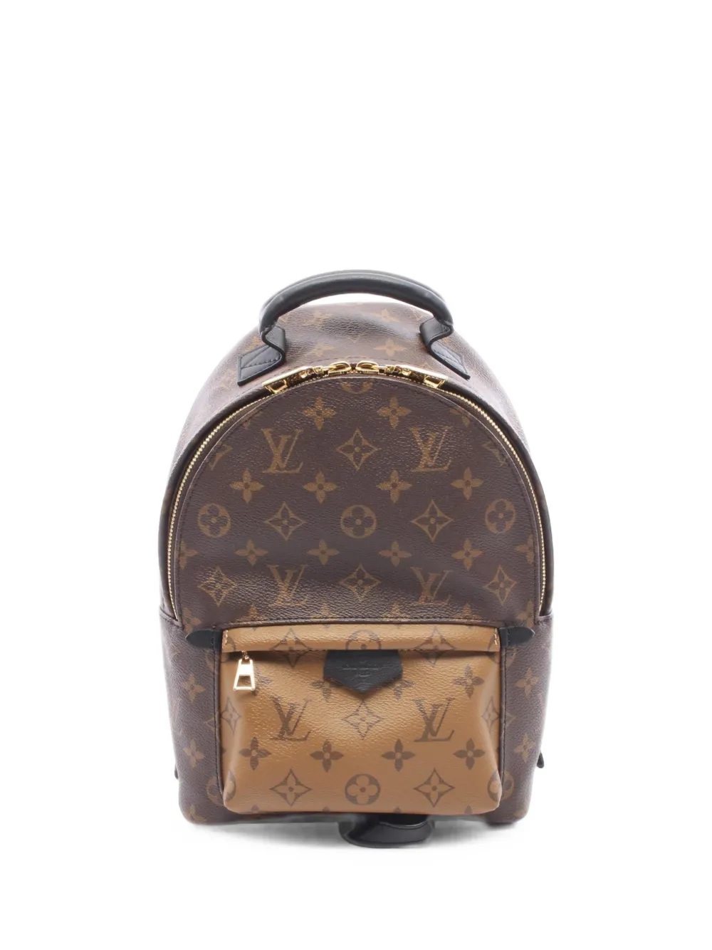 Pre-owned Louis Vuitton 2019 Pm Palm Springs Monogram Backpack In Brown