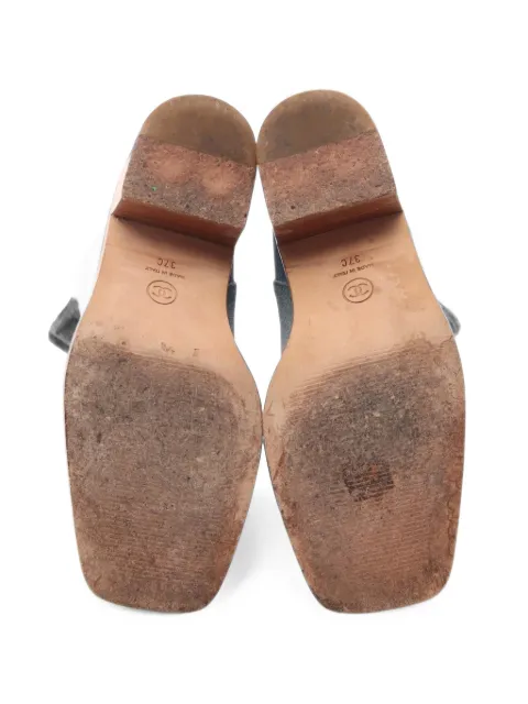 CHANEL Pre-Owned 1986-1988 Coco Mark denim boots