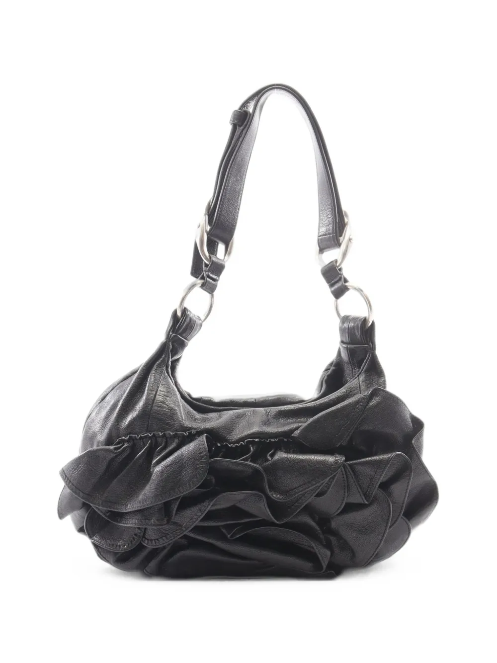 Saint Laurent Pre-Owned 2010s Naja leather shoulder bag - Schwarz