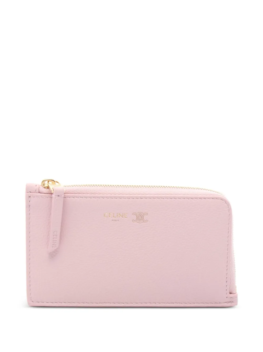 Celine Pre-Owned Triomphe pebbled wallet - Rosa