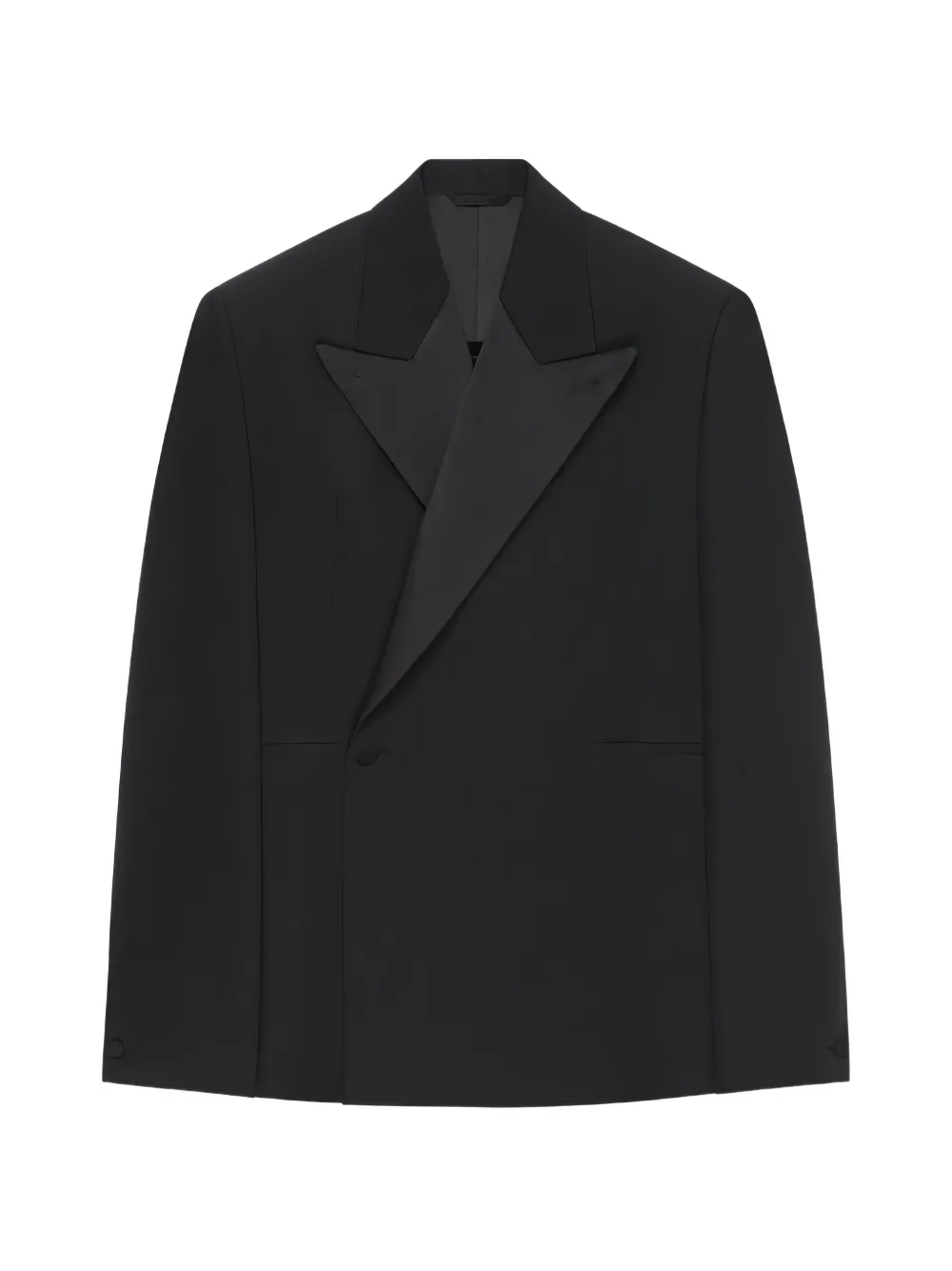Givenchy oversized satin-lapel suit jacket - Nero